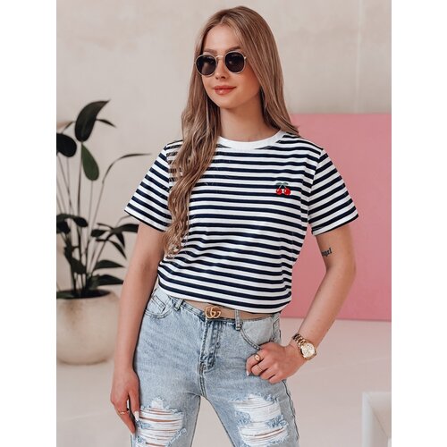 DStreet T-shirt damski w paski MARINESSI granatowy Cene