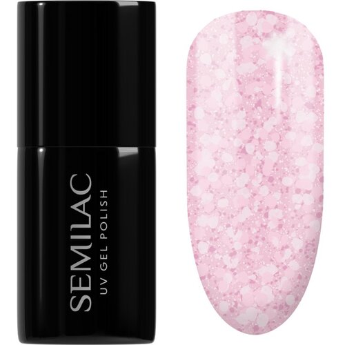 Semilac UV Hybrid Crushed_ICE gel lak za nohte z uporabo UV/LED lučke odtenek 491 Strawberry Ice 7 ml Cene