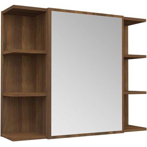 Maison Chic Kopalniška omarica - Kopalniški kabinet rjav hrast 80x20,5x64 cm inženirski les, (21794470) Cene