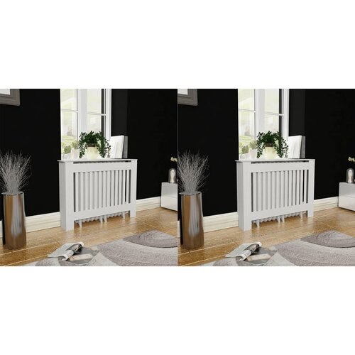  Pokrovi za radijator 2 kom bijeli mdf 112 cm Cijene