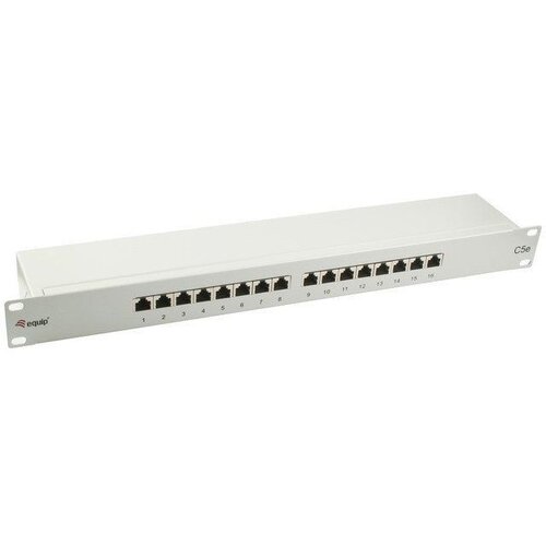 Equip 327316 Premium 16-Port Cat.5e Shielded Patch Panel, Light Grey Cijene