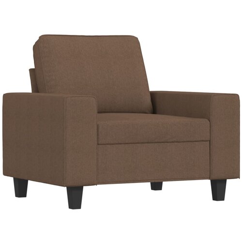  3-dijelni set sofa s jastucima smeđi od tkanine Slike