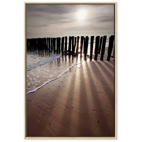  Slika - Light of Hope (1 Part) Vertical 60x90 U prirodnom drvenom okviru Slike