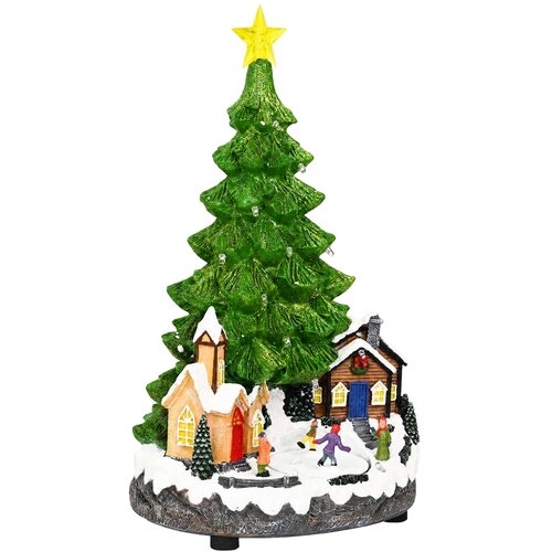  Glazbeno božićno drvce SALO 16 x 15 x 27,5 cm Smola Zelena Slike