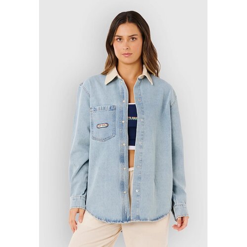 Rip Curl Surf Side Relaxed Denim Srajca washed blue Slike