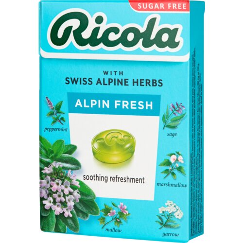Nepoznato Bombone RICOLA Alpin fresh bez šećera 40g Cene