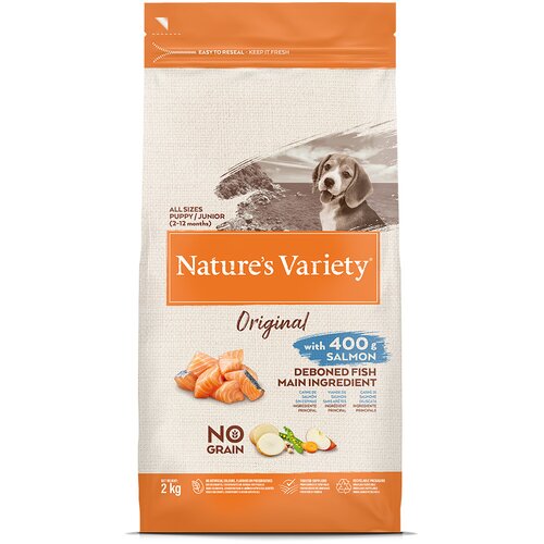 Nature’s Variety Original No Grain Junior losos - Varčno pakiranje: 2 x 2 kg Cijene