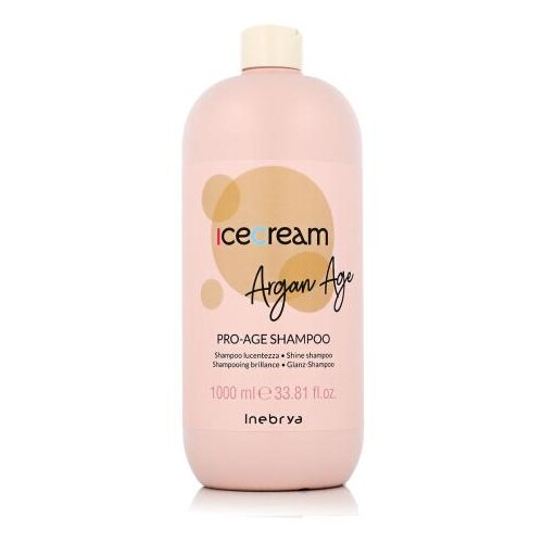 Inebrya Ice Cream Argan Age Pro-Age Shampoo 1000 ml &amp;scaron;ampon obojena kosa o&amp;scaron;tećenu kosu unisex Slike