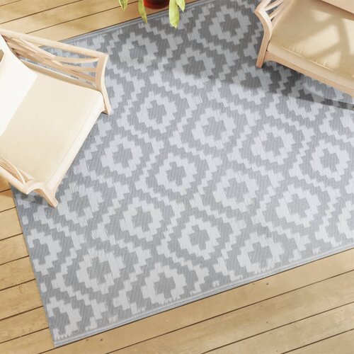 vidaXL Zunanja preproga siva 160x230 cm PP Cene