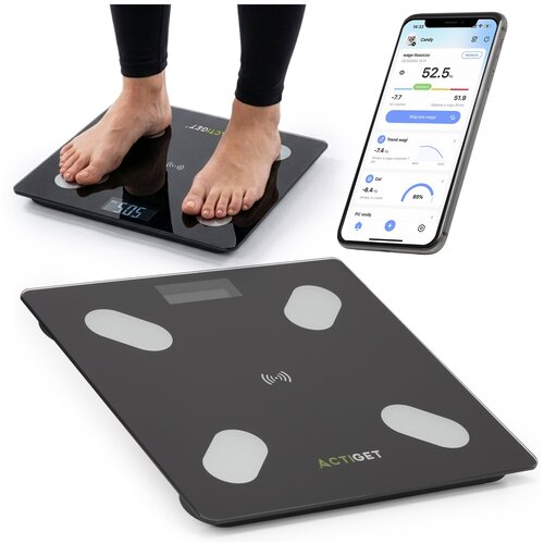 springos Elektronska tehtnica za kopalnico, zmogljivost 180 kg, z zaslonom LCD iz kaljenega stekla, črna barva, s povezavo preko aplikacije., (5000197627) Cene