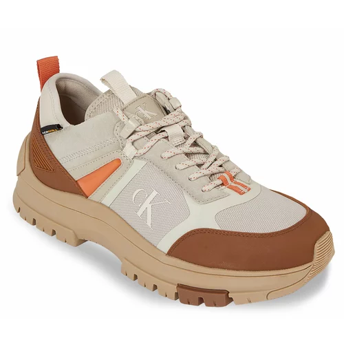 Calvin Klein Jeans Superge Hiking Lace Up Low Cor YM0YM00801 Plaza Taupe/Eggshell/Brown Sugar 0HI