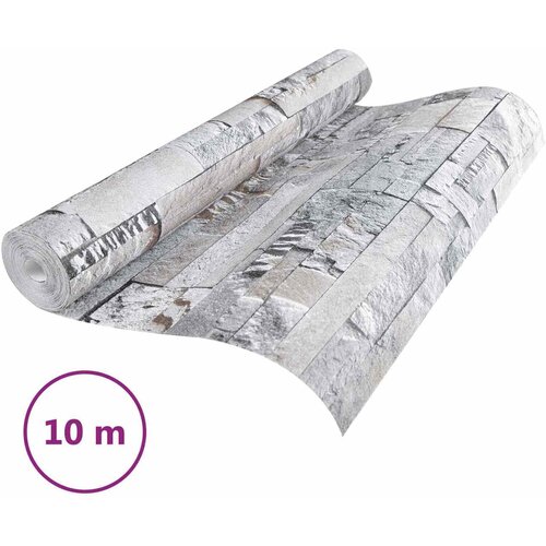  3D tapeta kamena Siva 10 x 0,53 m N woven tkanina Slike