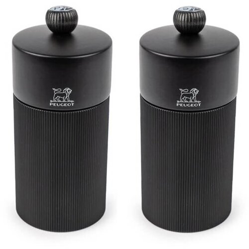 Peugeot Set mlinček za poper in sol Line Night Chic h12cm / 2 kos / aluminij, les, (5000200083) Cene