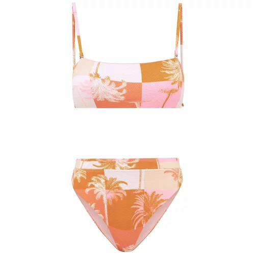 Shiwi Bikini 'Lola' sivkasto bež / narančasta / svijetloroza / bijela