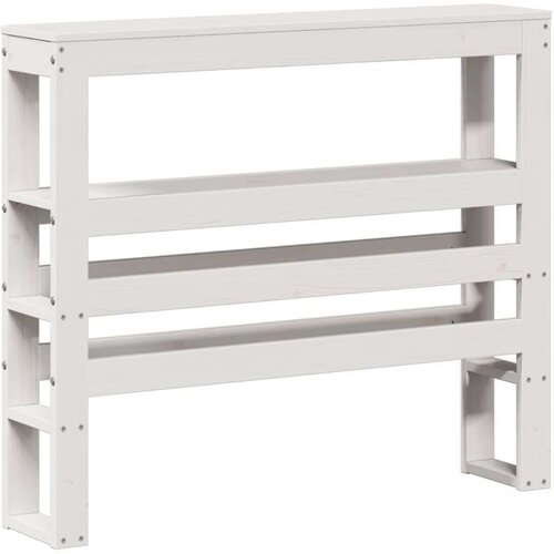 vidaXL Okvir za krevet s uzglavljem bijeli 90x200 cm masivna borovina Cijene