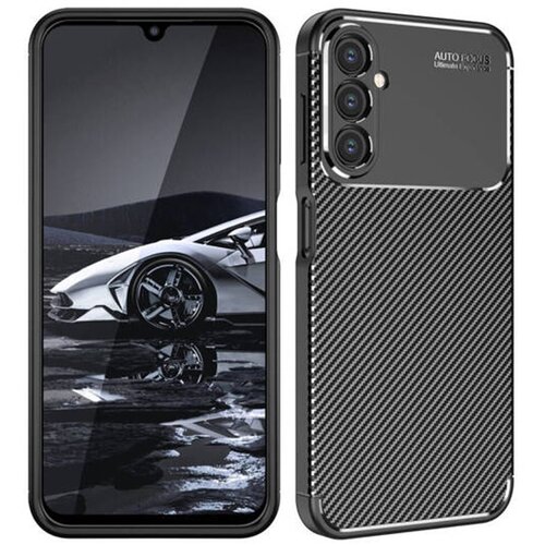 Techsuit CarbonFiber ovitek za Samsung Galaxy A15 4G / A15 5G &ndash; črna Cene
