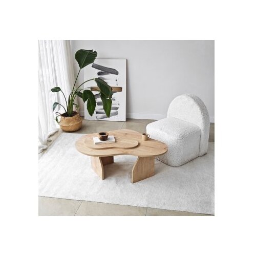 Hanah home Club sto Melted, 105x35x65 cm, Bež Slike