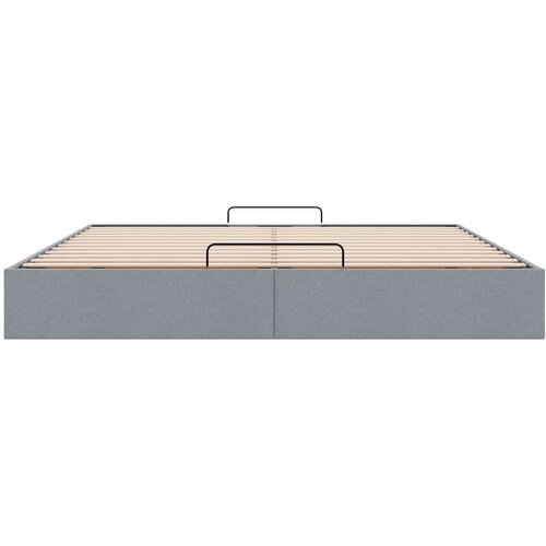 VidaXL Okvir za krevet bez madraca svjetlosivi 160 x 200 cm od tkanine Slike