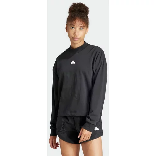 Adidas Športna majica 'Bluv' črna / bela