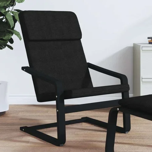  Stolica za opuštanje od tkanine crna
