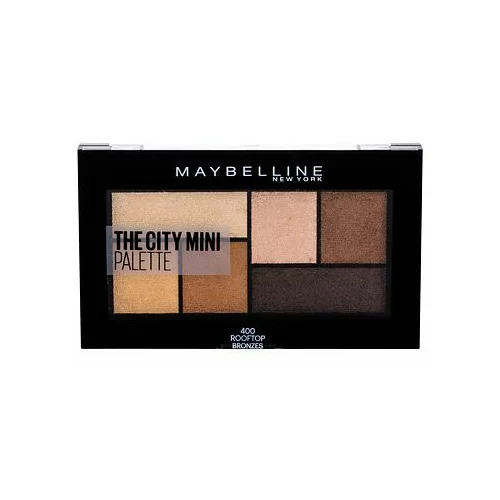 Maybelline the city mini paletka šestih dramatičnih senčil za oči 6 g odtenek 400 rooftop bronzes