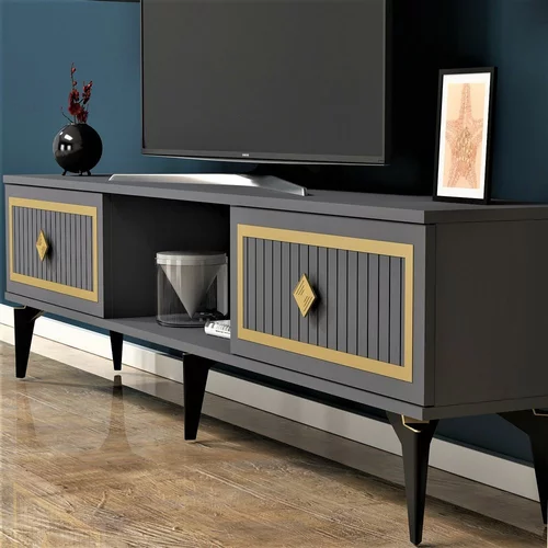 Woody Fashion Nil - Anthracite, Gold TV omarica, (20865865)