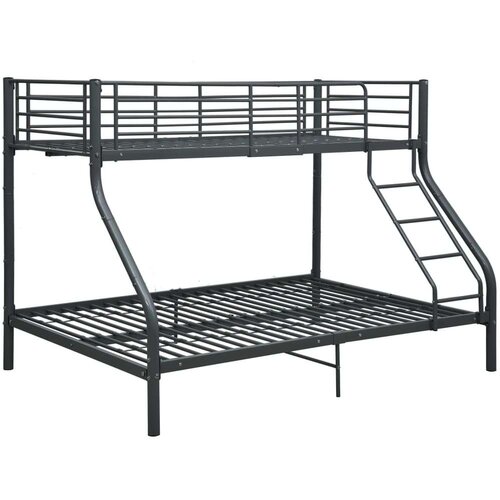 VidaXL okvir za krevet na kat crni metalni 140 x 200 / 90 x 200 cm Slike