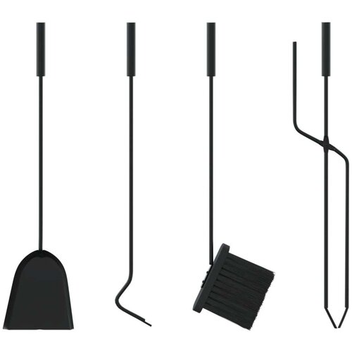  5-dijelni set alata za kamin 23 x 15 x 66 cm čelični Slike