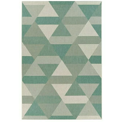 Tepih Lineo (zelen, 80 x 150 cm, trikotniki)