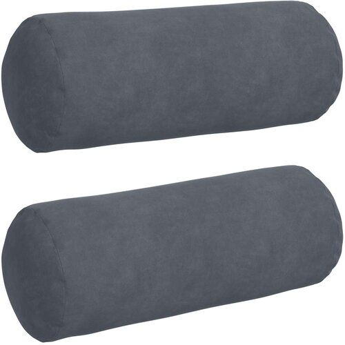  Valjkasti jastučići 2 pcs Tamno siva &amp;Oslash; 15 x 40 cm Slike