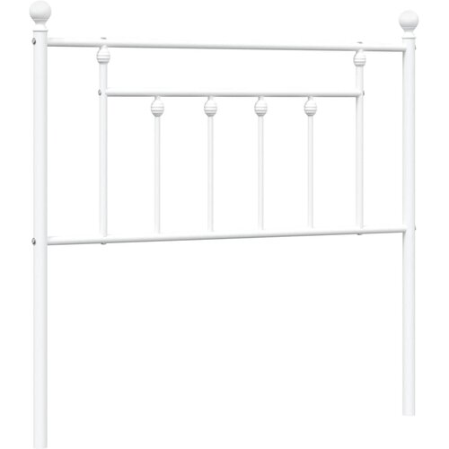  Metalno zamjensko uzglavlje bijelo 90 cm Slike