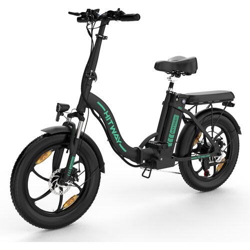HITWAY BK6S e bike električno kolo 20&amp;quot; debelo zložljivo e-kolo, 250W/36V/12Ah baterija, 35-90km, terensko gorsko kolo s 7 prestavami, mestno e-kolo za mo&amp;scaron;ke in ženske, (21279038) Slike