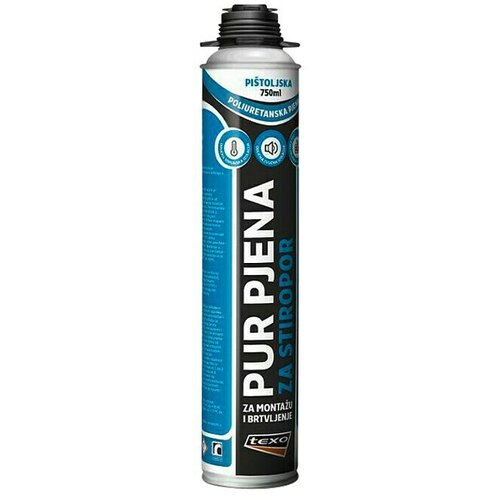Texo PU pjena za pištolj Stiropor (750 ml) Cijene