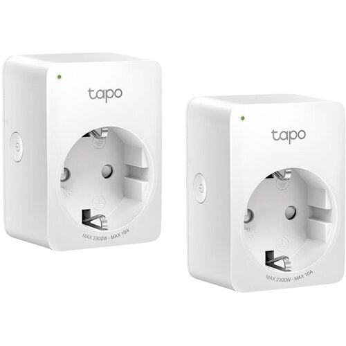 Tp-link Tapo P100(2-pack) Mini Smart Wi-Fi Socket, 220-240 V, 50/60 Hz, Max Load 10 A, 1200W, , 2.4 GHz... Cijene