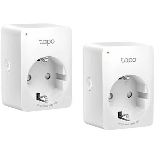 Tp-link Tapo P100(2-pack) Mini Smart Wi-Fi Socket, 220-240 V, 50/60 Hz, Max Load 10 A, 1200W, , 2.4 GHz...