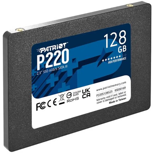 SSD 2.5 SATA3 128GB Patriot P220 550MBs/480MBs P220S128G25 Cene