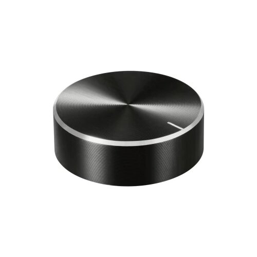 TRU COMPONENTS TC-11696516 okretni gumb s gumbom za obilježavanje crna (Ø x V) 40 mm x 13 mm aluminij, plastika 1 St. Cijene