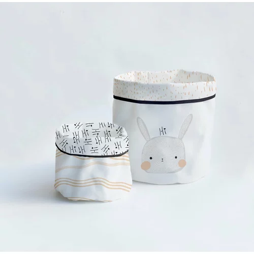 Madre Selva Komplet 2 tekstilnih košar za shranjevanje Little Nice Things Bunny