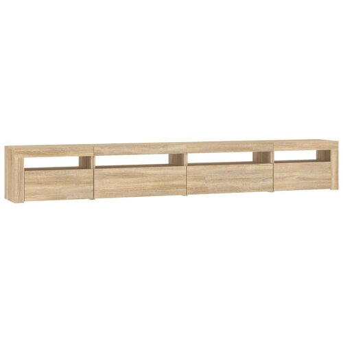  ormarić s LED svjetlima boja hrasta sonome 270x35x40 cm Slike