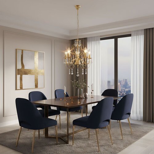 Toolight Elegantni Luster EBT009-5CP GOLD Slike