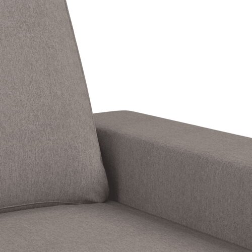  2-dijelni set sofa s jastucima smeđesivi od tkanine Slike