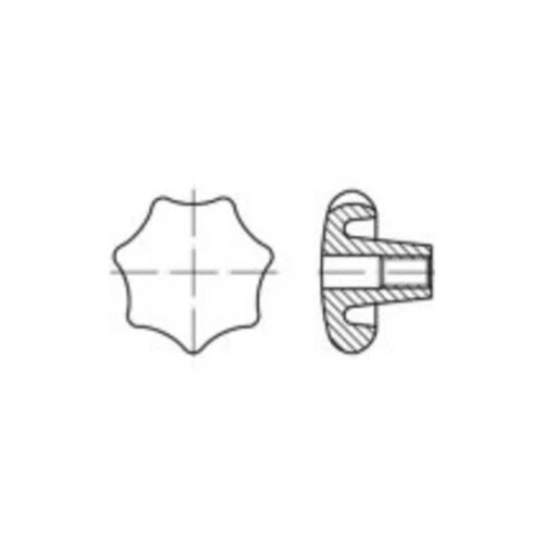 Toolcraft DIN 6336 art.KU oblik K-M crne zvijezde, K s dimenzijama mjedene dimenzije: K 50 M 10 10 ST Cijene