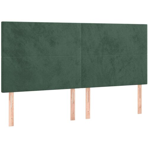  Uzglavlje tamnozeleno 160x5x118/128 cm bar&amp;scaron;unasto Slike