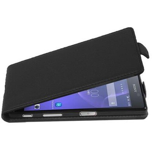 Cadorabo Ohišje, združljivo z Sony Xperia X v oksidna črna - Zaščitni ovitek v obliki flipa iz teksturiranega umetnega usnja, (20566121) Cene