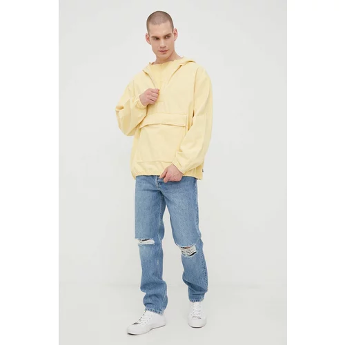 Levi's Pamučna traper jakna boja: žuta, za prijelazno razdoblje, oversize