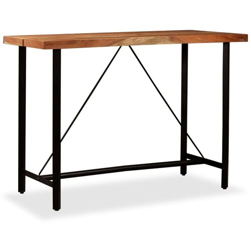  barski stol od masivnog bagremovog drva 150 x 70 x 107 cm Slike