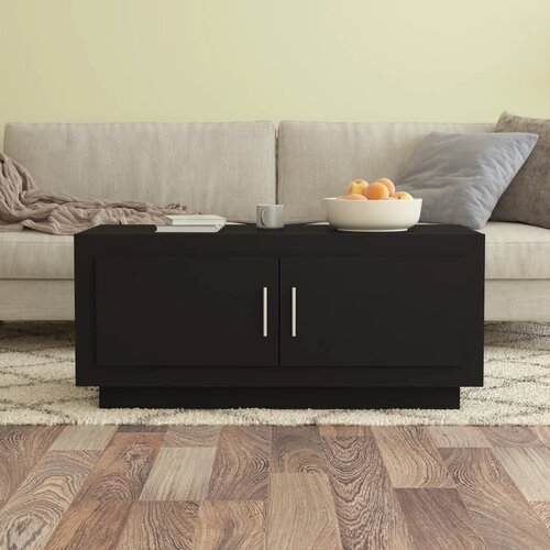 The Living Store Klubska mizica črna 102x50x45 cm konstruiran les - Klubska Mizica, (21662224) Cene