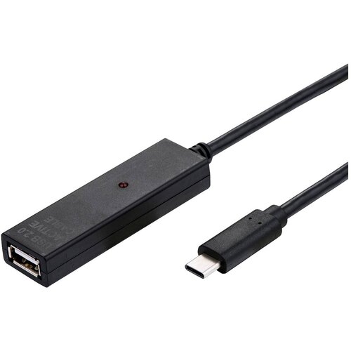 Value USB 2.0 podaljšek\, aktiven\, z repetitorjem\, AC\, črn\, 20 m KVM podaljšek 20.00 m črna, (20426569) Cene
