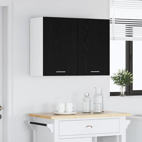  ormarić s policom Zidne Lyon Crni hrast 80 x 31 x 60 cm Slike
