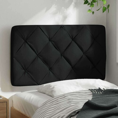 VidaXL jastuk za uzglavlje crni 80 cm od tkanine Slike